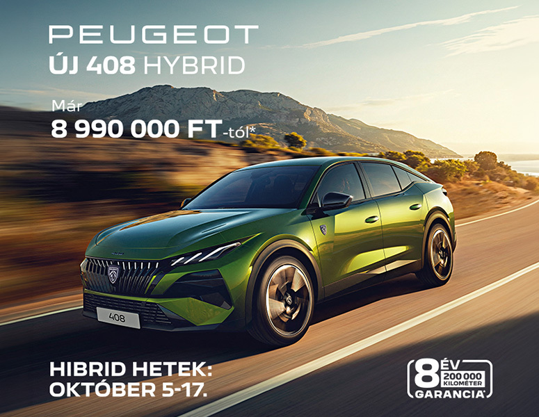 Peugeot új 408 hybrid